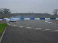Drift practice at Silverstone
